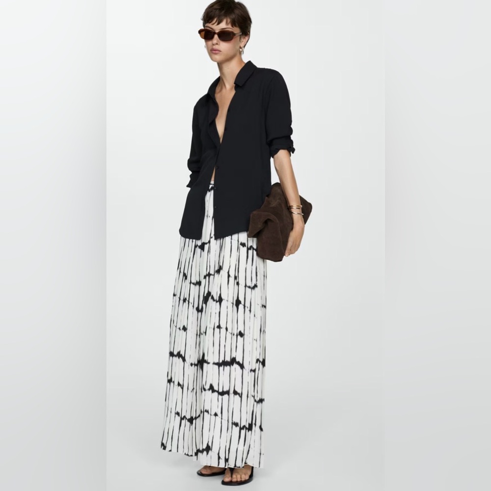 Mango Maxi Striped skirt